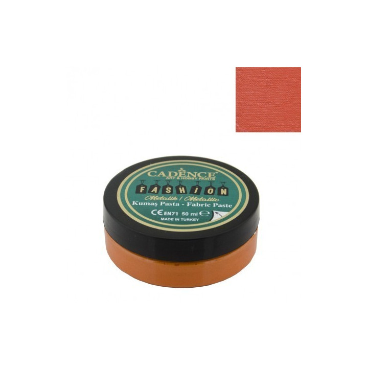 Pasta Textil FASHION METALLIC - Naranja